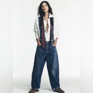 Free People Berkley Suspender Jeans We The Free Removable Adjustable Straps